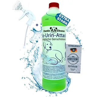 PandaCleaner Bio Urin Attacke gegen Katzenurin Hundeurin & Tiergerüche - Mittel gegen Katzenurin - 1000ml Konzentrat zum Uringeruch entfernen - Mikroorganismen Reiniger