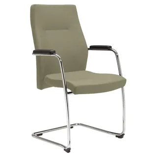 Nowy Styl NERO-LUX Konferenzstuhl, kunstleder, beige, 53 x 57.5 x 103 cm