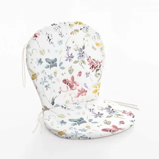 BELUM | Sitzkissen für den Außenbereich - Maße: Sitzfläche 48 x 42 cm, Rückenlehne 48 x 48 cm | Modell: 0120-415