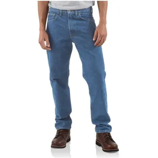 Carhartt Herren Jeanshose mit 5 Taschen - Blau - 54W / 32L
