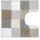 WC-Vorleger Caro Beige 55 x 55 cm