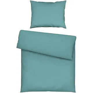 Esposa Bettwäsche , Blau , Textil , Uni , 140x220 cm , pflegeleicht, atmungsaktiv, schadstoffgeprüft , Heimtextilien, Bettwäsche & Leintücher, Bettwäsche, Seersucker-Bettwäsche
