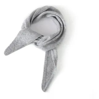 PGPBVLVGHM Dreieckschal aus Kaschmir, einfarbig, Kleiner Schal, gestrickt, warm, for Herbst und Winter(Grau)