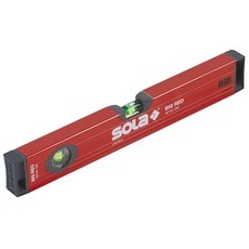 SOLA LSB16 Big Red Aluminum Box Balken Level with 2 60% Magnified Vials, 16 Inch
