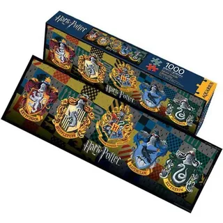 AQUARIUS Puzzle 1000 Teile Panorama Harry Potter 4 Häuser - 73029
