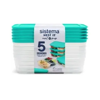 Sistema Frischhaltedose rechteckig grün 1,9 l 5-teilig