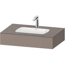 Duravit Qatego Einbauwaschtisch mit Konsole, 800x550x170mm, QA46900, Farbe: Basalt Matt