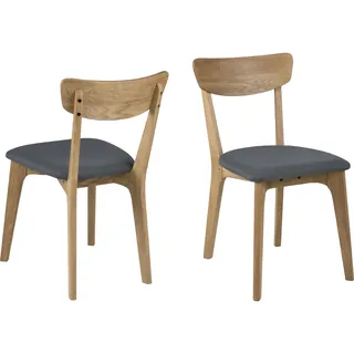 Actona Esszimmerstuhl Taxi Webstoff grau 2er Set