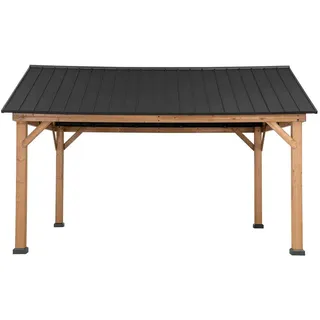 Pavillon , Holz , Zeder , 399.5x291.5x335.5 cm , wetterfest , Sonnenschutz, Pavillons