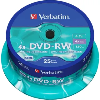 Verbatim DVD-RW 4.7 GB 25 x), Optischer Datenträger