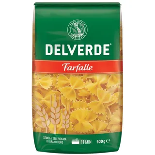 Newlat GmbH Delverde Farfalle Schmetterlings Nudeln aus Hartweizengrieß 500g