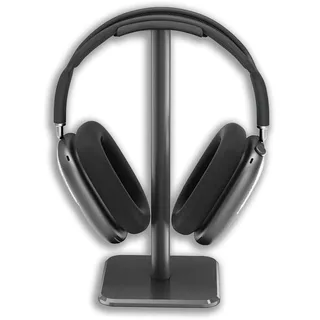 KRUMAD Kopfhörerständer Headset Halterung, Gaming Headset Ständer, freistehend, Kopfhörerhalter für Schreibtisch, Büro, Schwarz