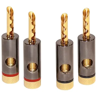 Dynavox 206436 Bananenstecker-Set 4 St.