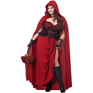 Déguisement Petit chaperon rouge gothique grande taille femme Jadeo