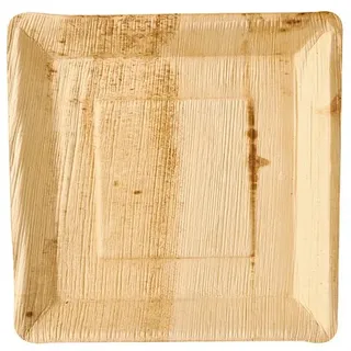 Papstar Palmblatt-Teller eckig 25 x 25 cm 25 St. Natur