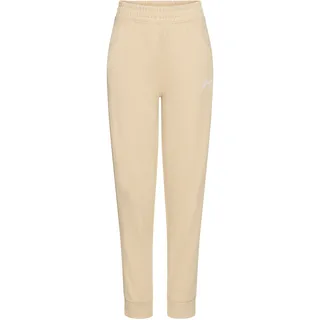 Jogginghose BOSS ORANGE "C_Enna Rib Premium Damenmode", Damen, Gr. M (38), N-Gr, beige (open beige 287), Web, Obermaterial: 100% Baumwolle, unifarben, lang, Hosen Jogginghose, mit Rippdetail