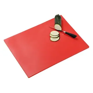 Kesper Tranchierbrett, Große Profi-Schneideplatte für die Küche, Farbe: rot