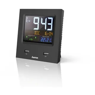 Hama Funkwecker Dual USB schwarz