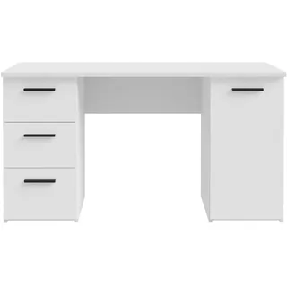 Forte Schreibtisch Neuss Sonoma Eiche / Weiß