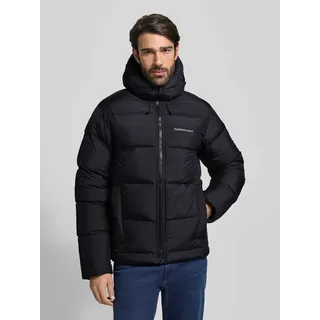 BLAUER Daunenjacke mit Label-Patch Modell 'CHARME', M