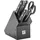 Gourmet 6-tlg, Messerblockset, Schwarz
