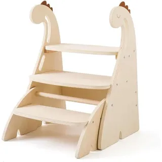 Hochbeet aus Holz mit 3 Stufen für Kinder von 3 bis 6 Jahren - Grün