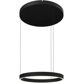Dieter Knoll Led-Hängeleuchte , Schwarz , Metall, Kunststoff , Uni , rund , 170 cm , RoHS, Ce , höhenverstellbar, 3 Helligkeitsstufen , Lampen & Leuchten, Innenbeleuchtung, Hängeleuchten, Pendelleuchten