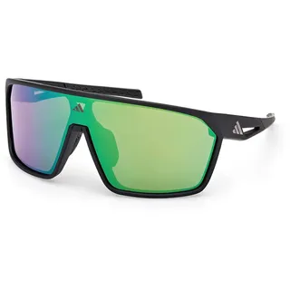 Adidas Sport Sp0108 Sonnenbrille - Matte Black / Green Mirror - One Size