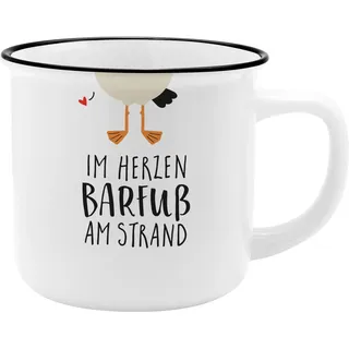 SHEEPWORLD Becher mit Motiv 'Strand' 0,35 l Mehrfarbig 2