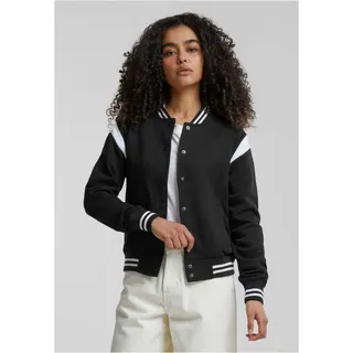URBAN CLASSICS Inet College Sweater Jacke Schwarz/Weiß 44