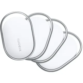 Xiaomi Smart Tag, kompatibel mit Apple Find My und Google Android Find Hub – Tracker/Finder für Gepäck, Taschen, Koffer, Geldbörse und Haustiere, IP67, Batterielaufzeit über 1 Jahr, 4er-Pack
