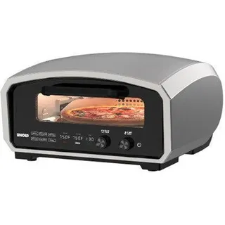 Unold Pizzaofen Enzo 68916, 1 Pizza/Pizzen, Edelstahl, Digital, 500 °C, 1 h, 0,9 m - Silber