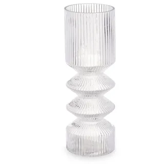 GIFTDECOR Giftdecor, Vase, raya vase 2 körper transparent , 23 cm , Dekoration, Vasen, Glasvasen