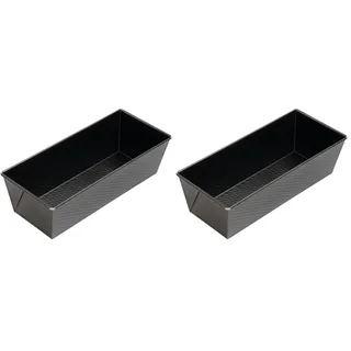ORIGINAL KAISER Classic Backform Kastenform 30 x 15,5 x 10 cm, Königskuchenform Brotbackform 30 cm, antihaftbeschichtet, Brotbackform, Kastenform Kuchen Brote, sauerteigbeständig (Packung mit 2)