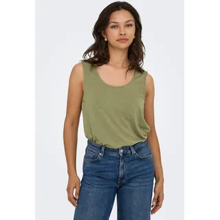 ONLY Spitzentop »ONLFREDA S/L U-NECK MIX TOP BOX JRS«, blau