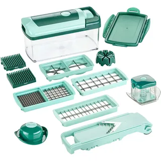 Genius Nicer Dicer Fusion Zerkleinerer 14-tlg. Grün