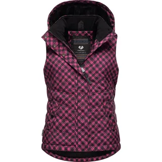 Ragwear Steppweste »Steppweste Hesty Print pink