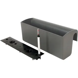 Vivanno Balkonkasten Balkona Classico mit Bewässerungssystem 50 cm Anthrazit