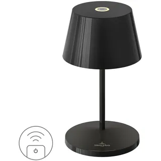 VILLEROY & BOCH LED-Tischlampe SEOUL RC schwarz ceramic in-/outdoor fernbedienba...