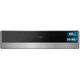 Cecotec Wärmeschubladen 60cm Bolero Hexa WD Edge 470W maximale Leistung, einstellbare Temperatur 30-80 Grad, mechanische Steuerung, rutschfeste Innenmatte, Schwarz und Edelstahl