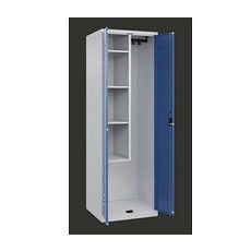 CP Putzmittelschrank Classic Plus 080100-00 S10018 fernblau, lichtgrau 60,0 x 50,0 x 185,0 cm, aufgebaut