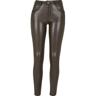 URBAN CLASSICS Kunstleder Hosen Braun 27