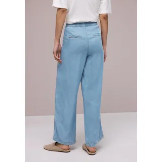 STREET ONE Stoffhose Wide Leg Light Blau 44