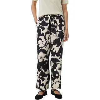 Comma Relaxhose mit All-Over Print