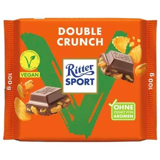 Ritter Sport Vegan Double Crunch Schokolade mit Cornflakes 100g