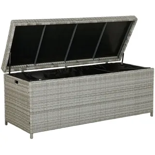 Beliani Auflagenbox Modena 158 x 66 cm Grau