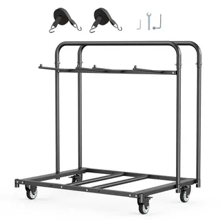 Vevor Stuhlkarre Klappstuhlwagen 180 kg für 5 Tische + 14 Stühle