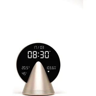 Lexon - Despertador Conic Clock (zlatý med) - Schwarz
