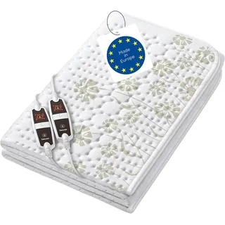 Beurer UB 68 XXL Doppel-Wärmeunterbett, 150 x 160 cm, 2 Temperaturzonen, 4 Temperaturstufen, Sicherheitssystem, Timerfunktion, maschinenwaschbar