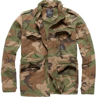 Vintage Industries Cranford Camo, Textiljacke - Braun/Oliv/Beige - M